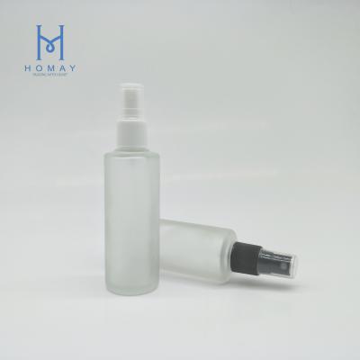 China Personal Care Frosted 10ml 30ml 60ml 100ml Glass Empty Perfume Bottle With White Black Spray Pump for sale