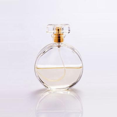 China Free Samples Custom Perfume Personal Care Flat Logo Type 30ml Glass Perfume Bottle With Sprayer for sale