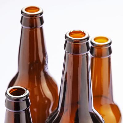 China Beverage food grade 330ml 500ml clear blueamber green beer glass bottles beer bottle for sale