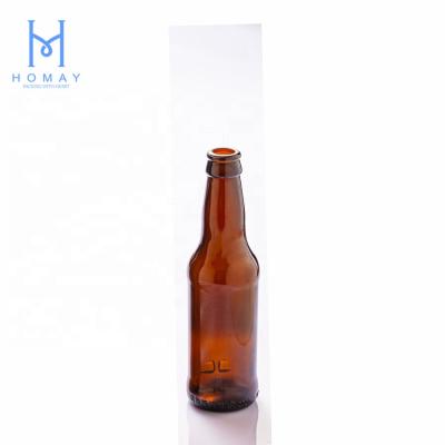 China 330ml Amber Green Glass Beverage Beer Bottle For Beer for sale