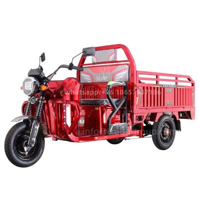 China 1000 watt electric cargo truck cargo tricycle in red color for sale