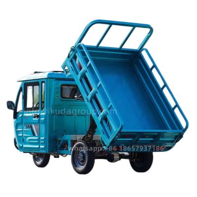 China Cargo CE Tested Electric Cargo Delivery Tricycles Partially Enclosed With Trolley for sale