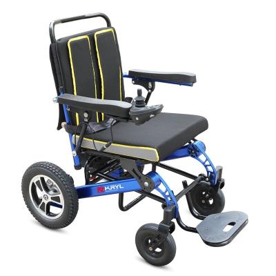 China Aluminum Alloy Electric Motor Brushless Wheelchair Wholesale Electric Wheelchair Foldable Lightweight Wheelchair Directly For Disabled for sale