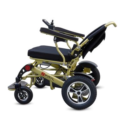 China Promotional Good Quality Aluminum Alloy Automatic Folding Wheelchair Promotional Electric Smart Wheelchair For Elderly People for sale