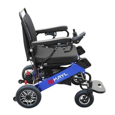 China Selling various widely used elderly portable aluminum alloy aluminum alloy electric wheelchair electric folding wheelchair various dual battery for sale