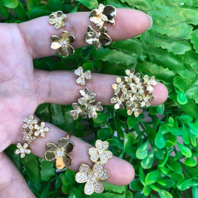 China Fashion in fashion of style of central statistics The jewelry that fine sounds sound in brass gold plated the open rings adjustable for women of girls of girls for sale