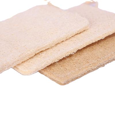 China Sustainable Natural Biodegradable Loofah Sponge Pads Dish Loofah Kitchen Cleaning Pad Organic Loofah Sponge for sale