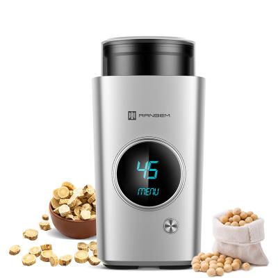 China Eco-Friendly Smart Little Burr Beans Portable Fresh Seeds And Size Touch Screen Grinders Silence Travel Mini Coffee Grinder for sale