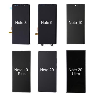 China high brightness & Good touch OEM OLED screen for Samsung Note 8 9 10 20 plus ultra lcd touch screen replacement display mobile phone wholesale lcds for sale