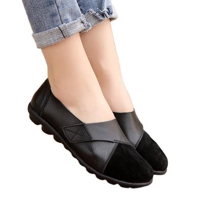 China 2021 Excellent Quality Wear-resistant Women's Waterproof Flat Shoes Around Toe Ladies Flats Shoes for sale