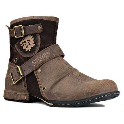 China 2021 New Thermal Factory Direct Round Toe Retro Men'S Leather Boots 48 Men's Boots for sale