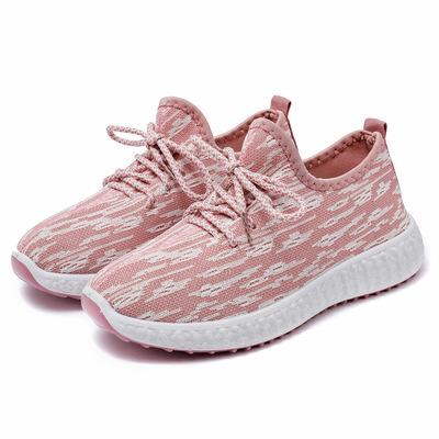 China Fashion Trend Good Quality Ladies Breathable And Comfortable Mesh Sports Shoes Pink Women Sneakers for sale