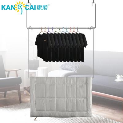 China Eco - Friendly Retractable Drying Pole Laundry Clothes Stainless Steel Dryer Rod for sale