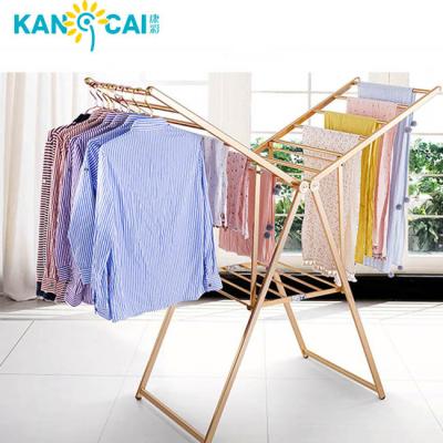 China Eco - Friendly Indoor And Outdoor Household Products Folding Cloth Laundry Hanger Rack Rack for sale