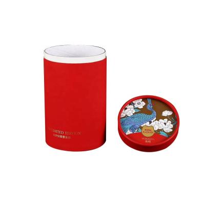 China Various Styles Recyclable Glossy Lamination High Quality Chinese New Year Tube Packaging Gift Box for sale