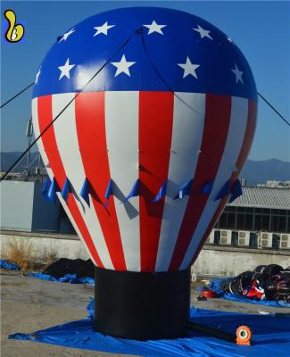 China Custom PVC Tarpaulin Advertising Balloon For Events , Inflatable Hot Air Shape Ground Balloon for sale