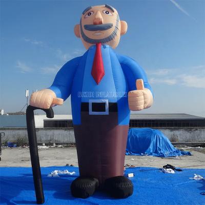 China Large Old Oxford Cloth Inflatable Man Abraham Cartoon Balloon For Birthday /Event for sale