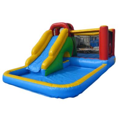 China High Strength Commercial Bouncy Slide Castle Inflatable Bouncer Combo With Pool for sale