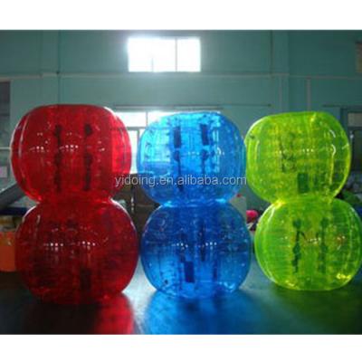 China Soft Handles& Comfortable Seat Belts / Cock Adult Full Color Inflatable Bubble Ball Costume, Body Bumper Ball For Soccer D5090 for sale