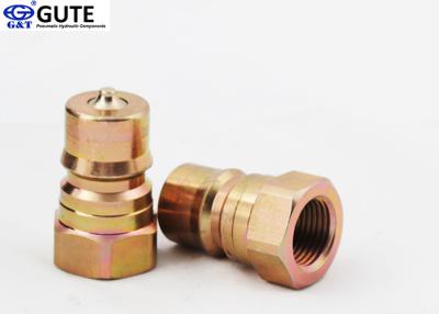 China Brass ISO7241-1B Hydraulic Disconnect Fittings NPT Thread For Steel Mill Machinery for sale