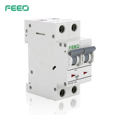 China Popular Miniature Type AC 1P, 2P, 3P, 4P FE7-63 Mini Circuit Breaker 6kA/10kA 250V/420V 25 Amp 32 Amp 40 Amp 50 Amp 63 Amp MCB for sale