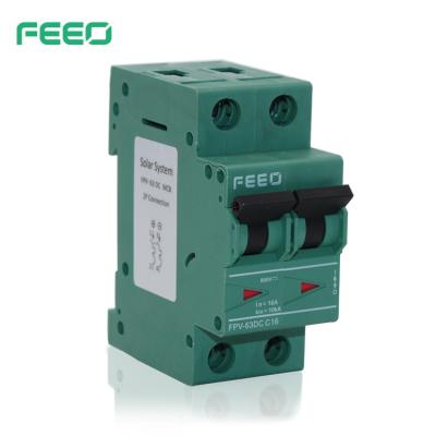 China B DC MCB FPV-63 1-4P 1-63A 250-1000VDC Factory Overload Battery Operated Waterproof RTU Electronic Circuit Breaker for sale