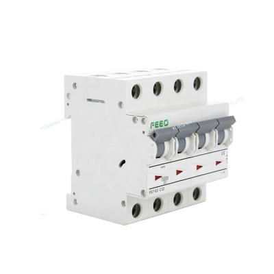 China High Quality Solar AC FE7 4P Mini Circuit Breaker 230/400V 6kA/10kA from FEEO for sale