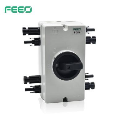 China FEEO FDIS DC Solar Isolator Switch IP66 3 Waterproof Outdoor Isolation Rotery Disconector 2P 4P 600V 1000V 1500V FDIS for sale