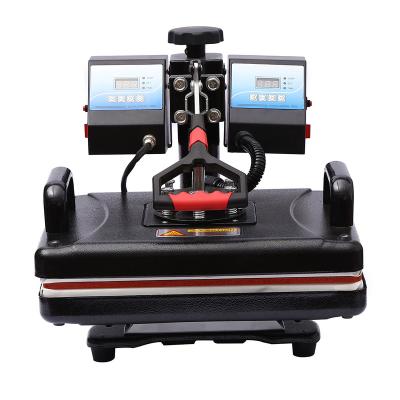 China Hotels Double Side Heating T-shirt Heat Press Machine Oscillation Clothing Sublimation Press Machine Case Heat Printing Machine for sale