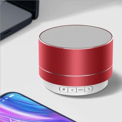 China Blue Portable Metal AirPlay Tooth Wireless Speaker Speaker Supports TF FM Music Player zu verkaufen