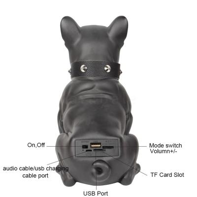 Cina Outdoor Dog AUX. Wireless USB Tooth Blue Bulldog Speaker Portable Stereo Super Bass Full SubwooferM10 BF-BTM10 in vendita