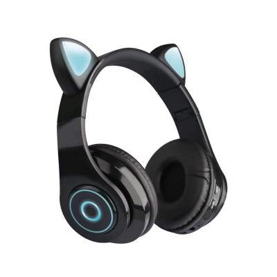 China New Arrival Kids Youth LED Headset Support TF Card 3.5mm Plug Cat Ear Noise Canceling Headphones Blootooth 5.0 Earphone With MIC Te koop