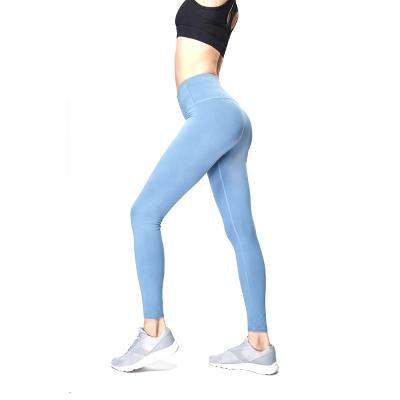 China Antibacterial Pink Blue Green And Gray Work Out Clothes Yoga Gaiters Sport Gym Tight Pants for sale