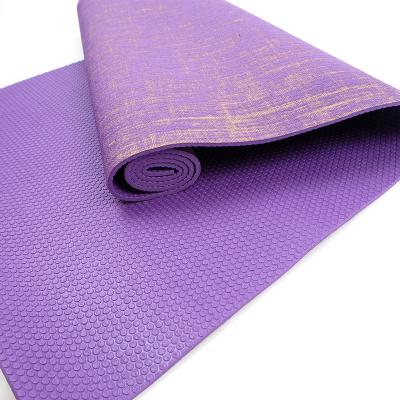 China Fitness & Yoga Exercises Experience The Noble Quality Of Life In The Yoga Mat PVC Jute Yoga Mat for sale