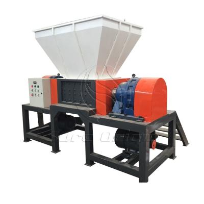 China Waste plastic recycling crusher waste crumb rubber tyre paper double shaft shredder recycle machinery for sale