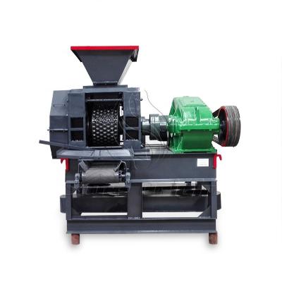 China pressing pressure ball machine rice husk coal briquette roller press charcoal briquetting machine for sale