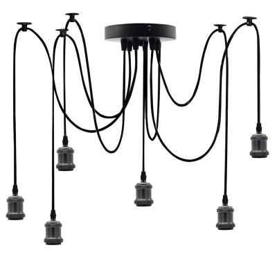 China Screw A Point Six Retro Edison Personality Art Bulb Chandelier Lamp Holder E27 Metal Screw Mouth for sale