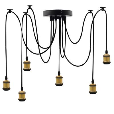 China Screw A Point Six Retro Edison Personality Art Bulb Chandelier Lamp Holder E27 Metal Screw Mouth for sale