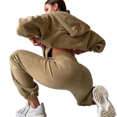 China Wholesale Custom Breathable Tracksuits Sets Tracksuit Joggers Winter Warm Pants Two Piece Pants Set Women Clothing Sets Sport Sweatsuits for sale