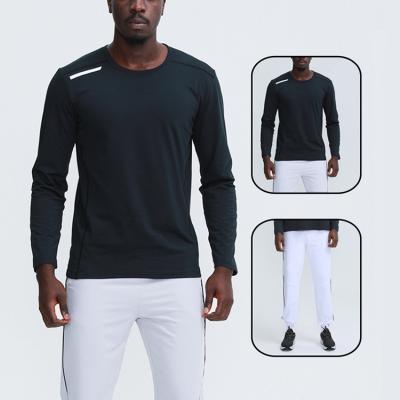 China Breathable Gym Top 2 Piece Set Quick Dry Sport Wear Set Running Loose Fitness Sweatsuit Custom Logo Tracksuit Plus Size Mens Shirts for sale