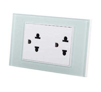 China Residential / General Purpose Thailand Type Double Glass Panel Wall Outlets Used For Thailand And Vietnam for sale