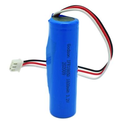 Cina Cylindrical Fire Exit Light Batteries LiFePO4 IFR18650 1600mAh 3.2V in vendita