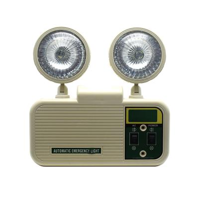 China Plastic Right Non Illuminated LED Emergency Twin Spot Light 3W 6500K for sale