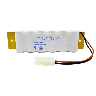 中国 7.2V 1800mAh Emergency Light Nickel Cadmium Battery HS Code 8507300090 販売のため