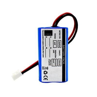 Cina Lithium Fire Exit Light Batteries Lifepo4 Cells 18650 6.4V 1500mAh in vendita