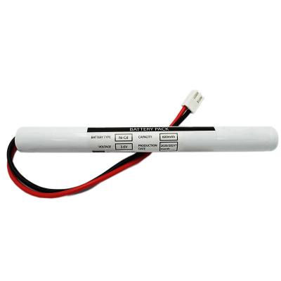 Cina Emergency Lighting Stick Type Ni-Cd Battery AA600mAh 3.6V Wire Lead Connector in vendita