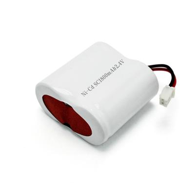 Cina Batteria per illuminazione di emergenza Batteria Ni-Cd SC1800mAh 2.4V 4.32Wh Tipo Side By Side in vendita