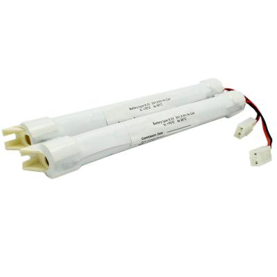 China Emergency Lighting Battery Ni-Cd Battery SC1800mAh 6.0V 10.8Wh OEM Stick Type With Side Wall Mount Module for sale