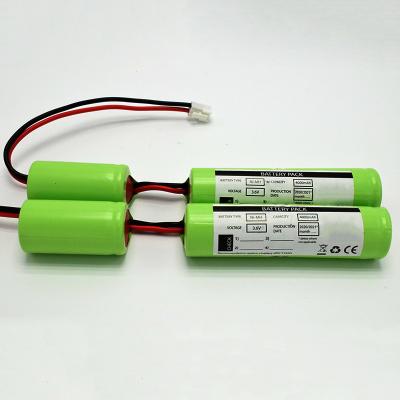 China Long Battery Life Rechargeable 3.6V Ni-Mh C 4000mAh Battery Pack for sale