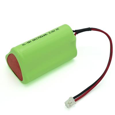 중국 OEM PVC 3.6V Ni-Mh AA1700mAh 고온 재충전 배터리 판매용